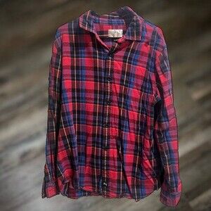 LRG Lifted Research Group Long Sleeve Button Down XL Fleece Shirt Vintage/Rare